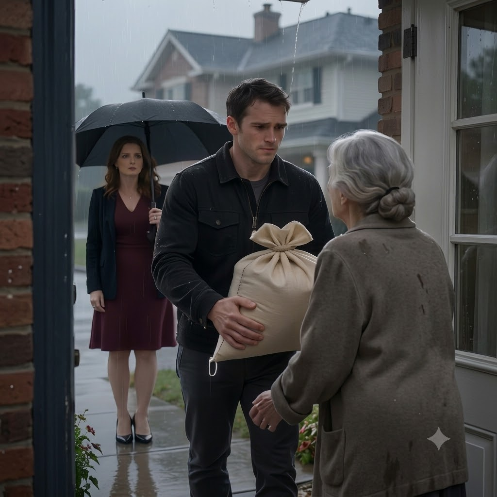 131T AN OLD MOTHER WAS KICKED OUT BY HER SON IN THE RAIN… BUT WHAT SHE FOUND INSIDE THE BAG OF RICE LEFT HER IN TEARS!