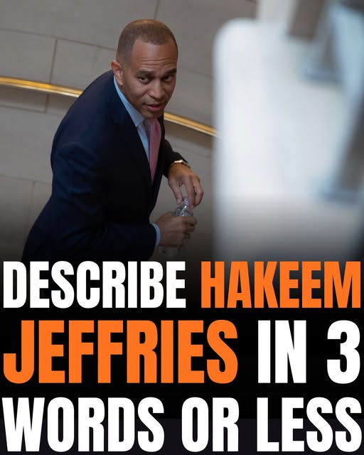 “Describe Hakeem Jeffries in 3 Words”: Viral Graphic Lands as Democrats Face Fresh Leadership Pressure