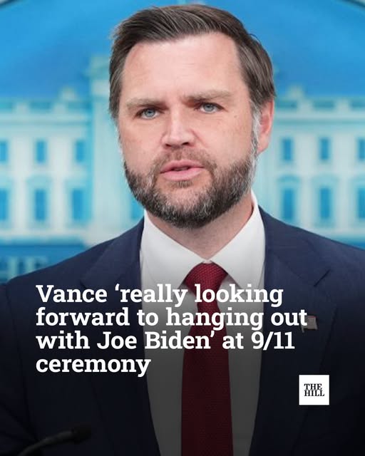 Vance Says He's 'Really Looking Forward to Hanging Out With Joe Biden' at 9/11 Ceremony — Then Takes a Sarcastic Shot at the Former President