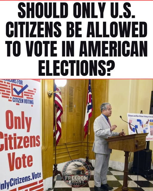 Should Only U.S. Citizens Be Allowed to Vote in American Elections?