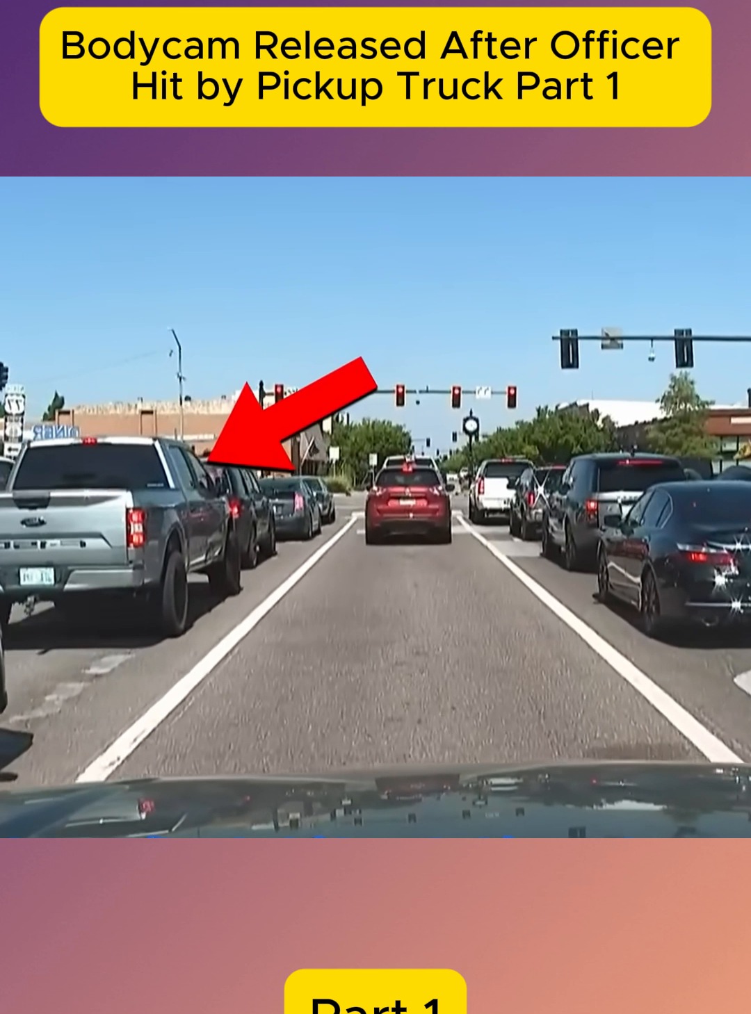 BODYCAM RELEASED AFTER OFFICER HIT BY PICKUP TRUCK – PART 1