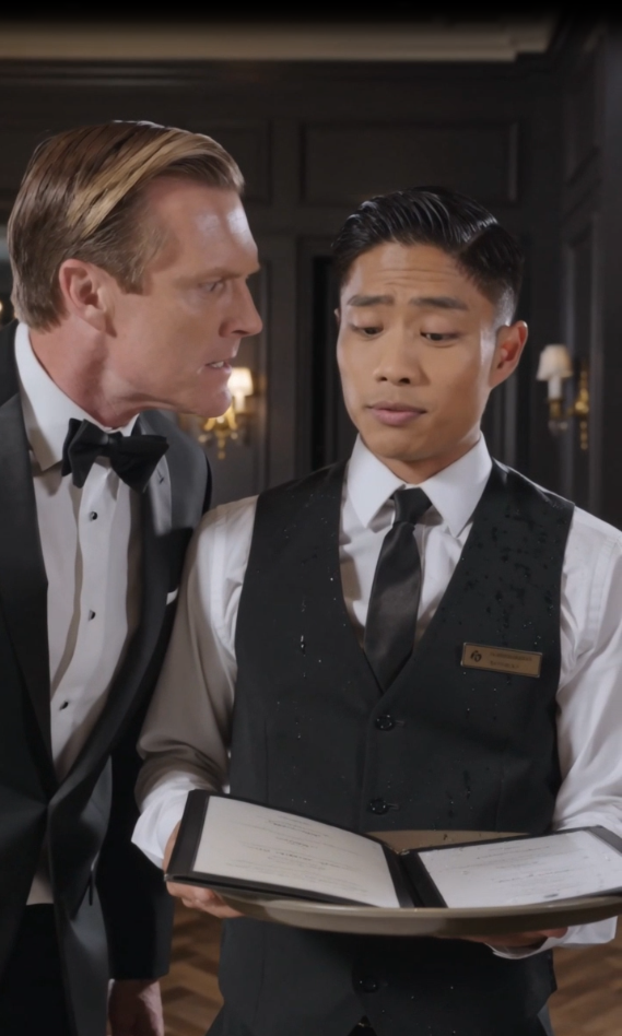He thought he fired a humble waiter... until he found out WHO he really was. 😱  Part 1 was just the beginning. Watch Part 2 now to see Arthur’s ultimate downfall and the shocking revenge attempt that backfired! 🎬🍿