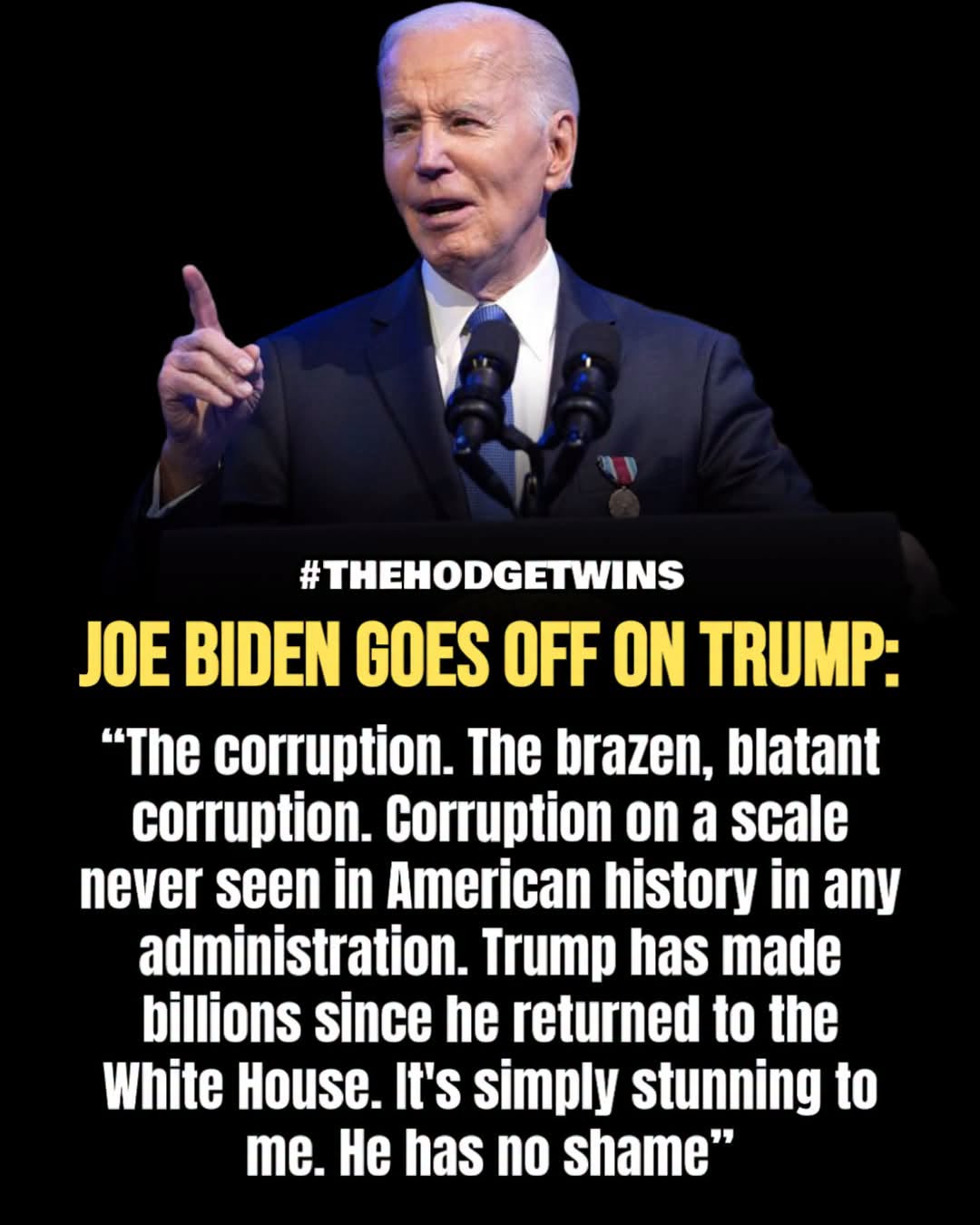 Biden Unleashes Scorching Attack on Trump: ‘Corruption on a Scale Never Seen in American History’