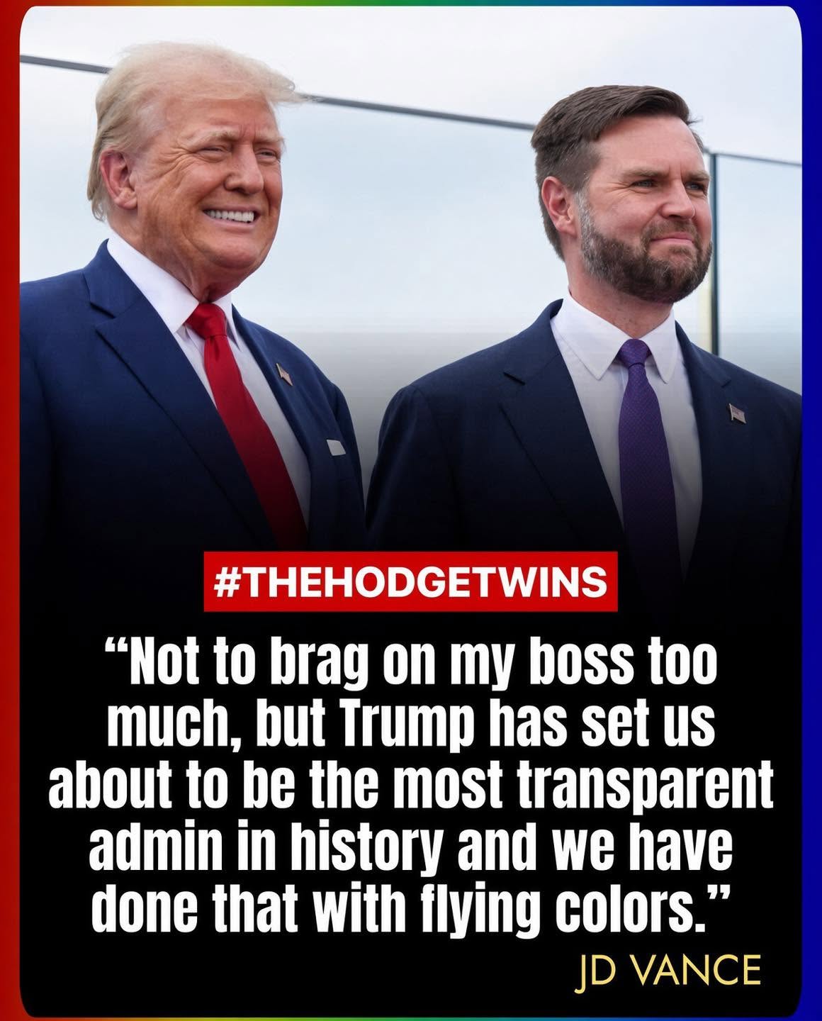 JD Vance Declares Trump Administration ‘Most Transparent in History’ — But Critics Point to Executive Privilege, NDAs, and a $1.8 Billion ‘Slush Fund’