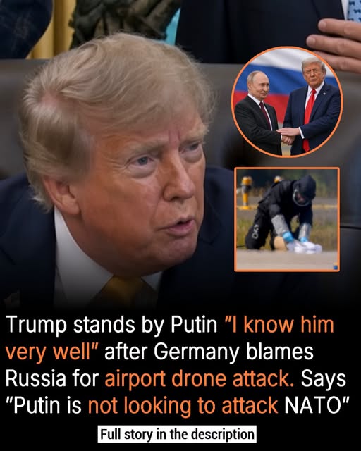 Trump Defends Putin After Germany Blames Russia for Leipzig Airport Drone Attack