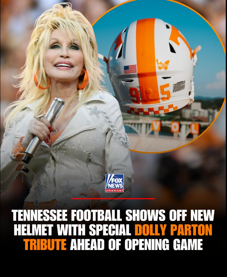 Tennessee Football Unveils Special Dolly Parton Tribute Helmet Ahead of Season Opener