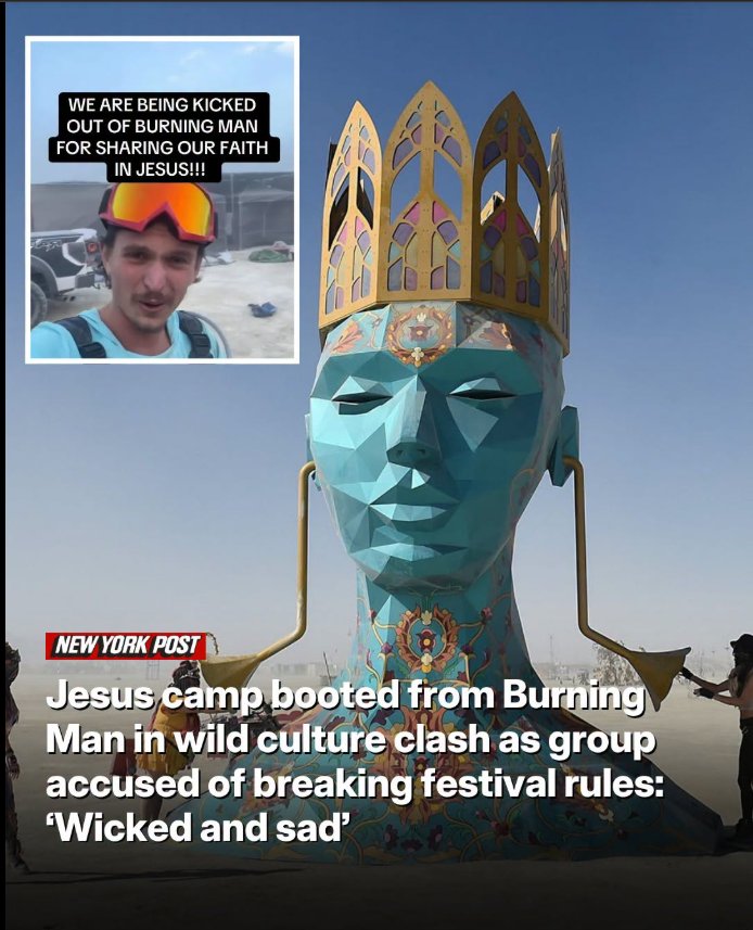 Christian Missionary Camp Booted From Burning Man in Late-Night Eviction, Accusing Festival of Religious Discrimination