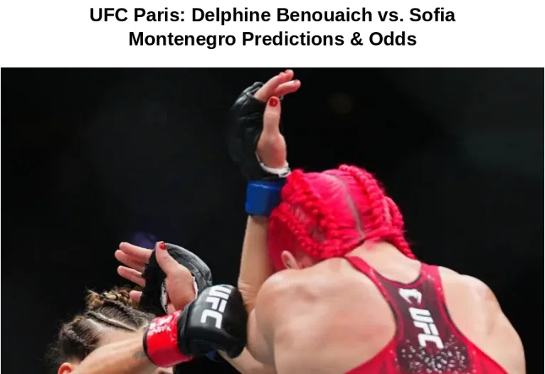 UFC Paris: Delphine Benouaich Stuns in Bloody Debut, Submits Sofia Montenegro in Round 2