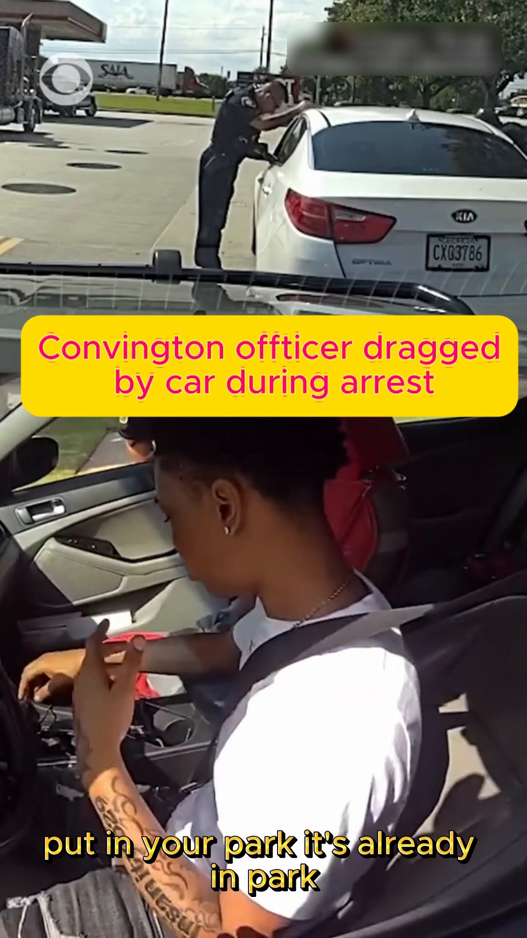  Woman behind bars after police officer dragged