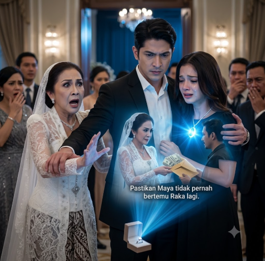 077TID-Pengantin Tua Itu Menampar Maya di Depan Semua Orang… Tapi Kalung Biru Itu Mengungkap Kebenaran
