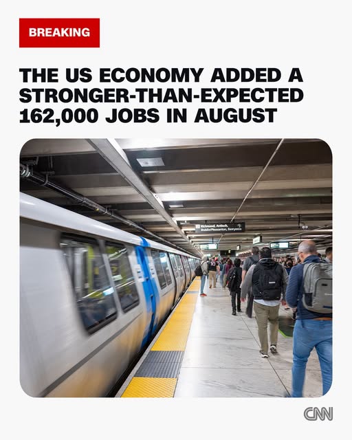 U.S. Economy Adds 162,000 Jobs in August, Far Beating Expectations