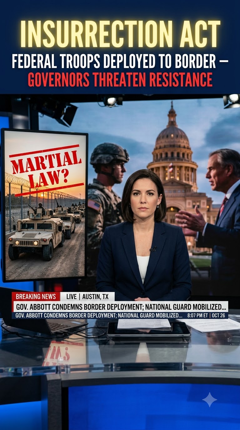 Insurrection Act Showdown: Federal Troops Deployed to Border as Governors Threaten Resistance