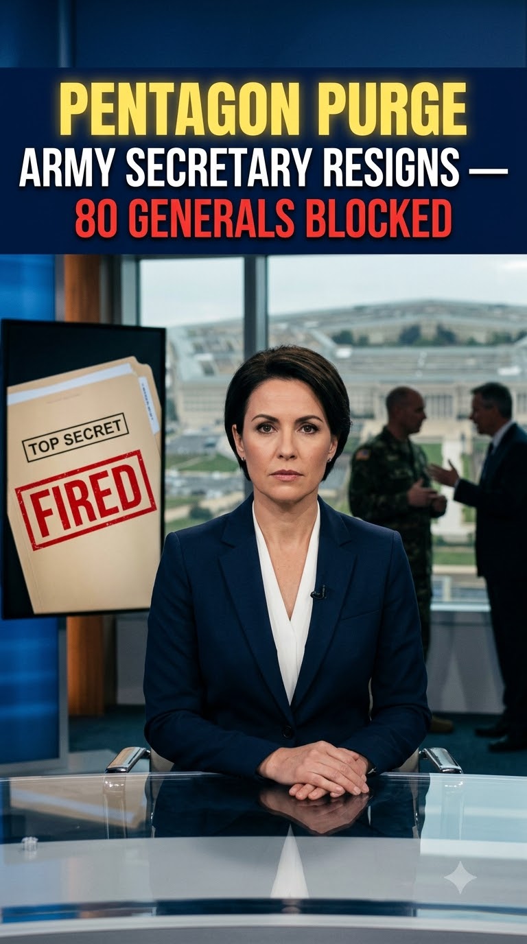Pentagon Purge: Army Secretary Resigns as Hegseth Blocks 80 Generals in Unprecedented Military Shake-Up