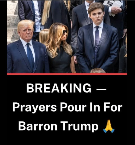 Prayers Pour In for Barron Trump” Graphic Misleads: Real Threat, No Report of Injury or Death