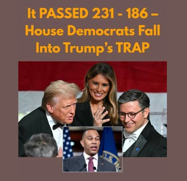 House Passes 231–186 Immigration Bill as 20 Democrats Join Republicans — But “Trump’s Trap” Goes Too Far