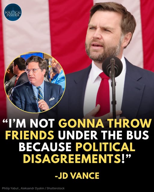JD Vance Refuses to Abandon Tucker Carlson: “I’m Not Going to 