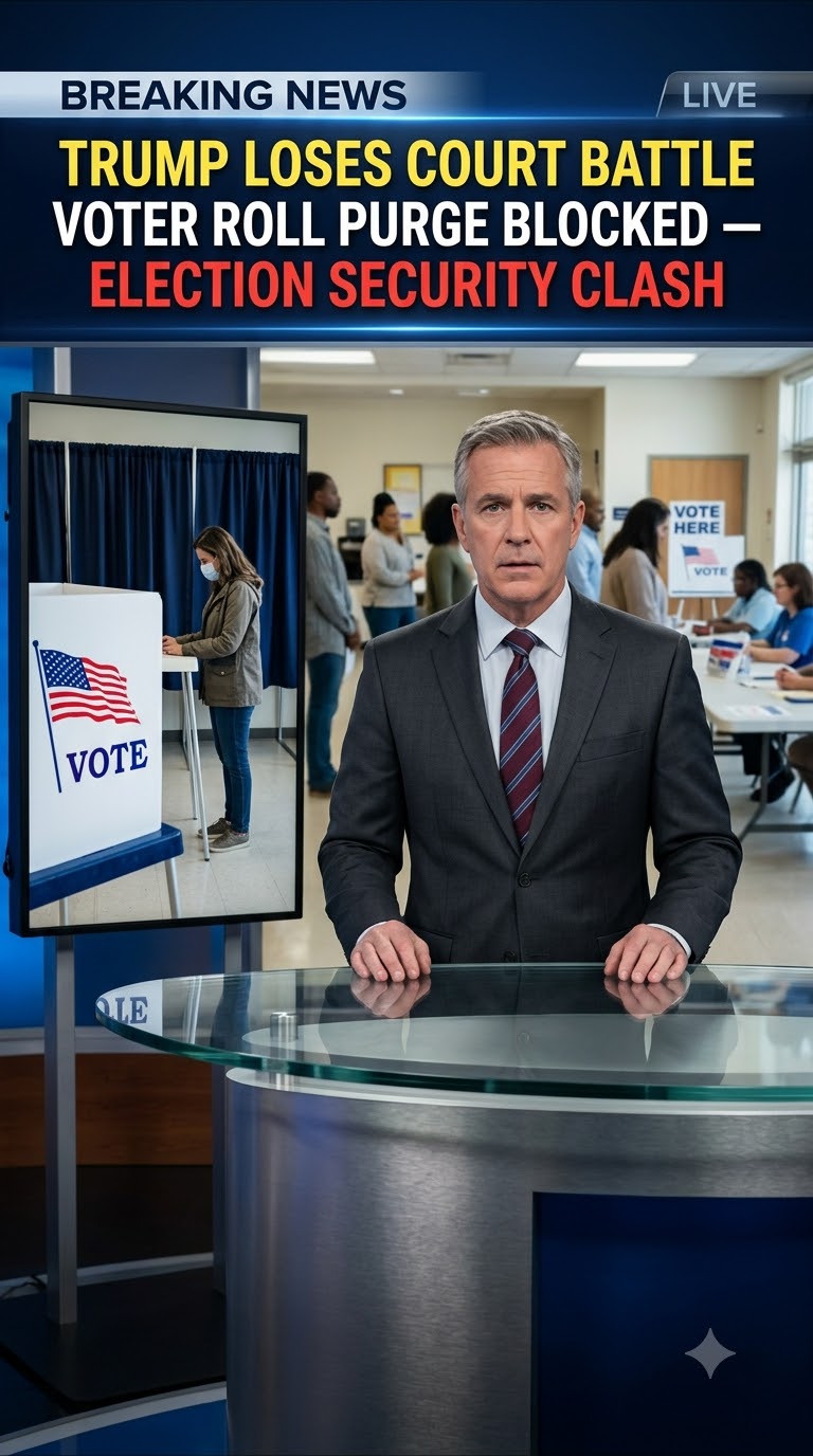 Trump Loses Court Battle: Voter Roll Purge Blocked — Election Security Clash Intensifies