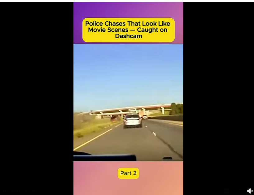 Police Chases That Look Like Movie Scenes — Caught on Dashcam