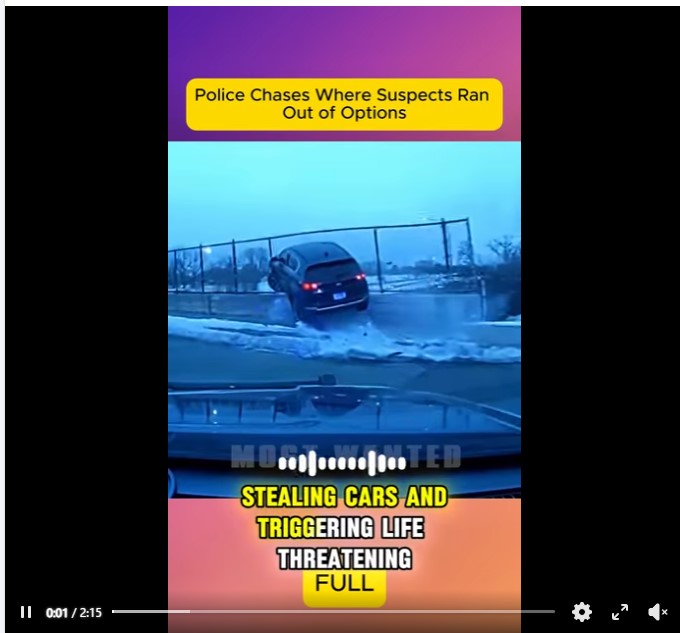 Police Chases Where Suspects Ran Out of Options