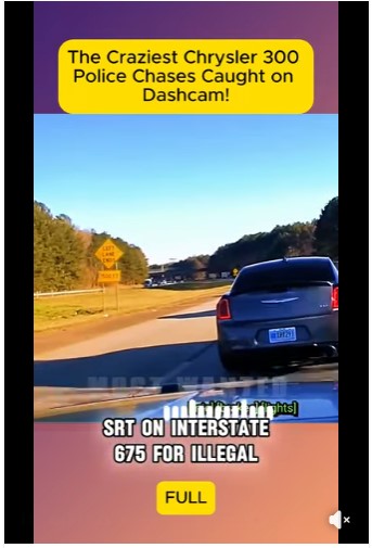 The Craziest Chrysler 300 Police Chases Caught on Dashcam!