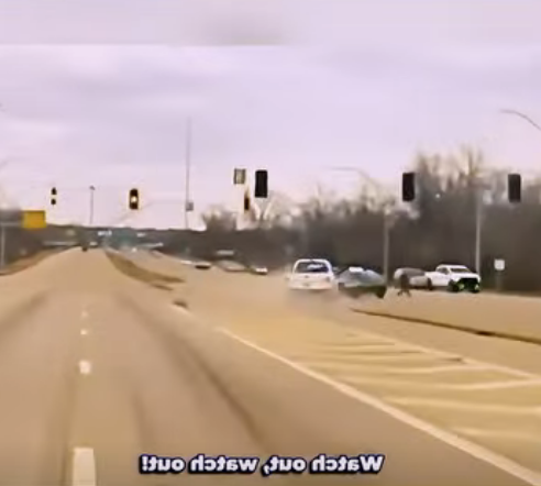 Suspect Shoots at Police Before Massive Pileup — Bodycam Captures It All