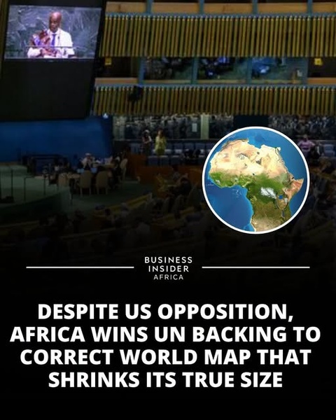 UN Backs Map Reform to Show Africa’s True Size, With U.S. as Sole Opponent