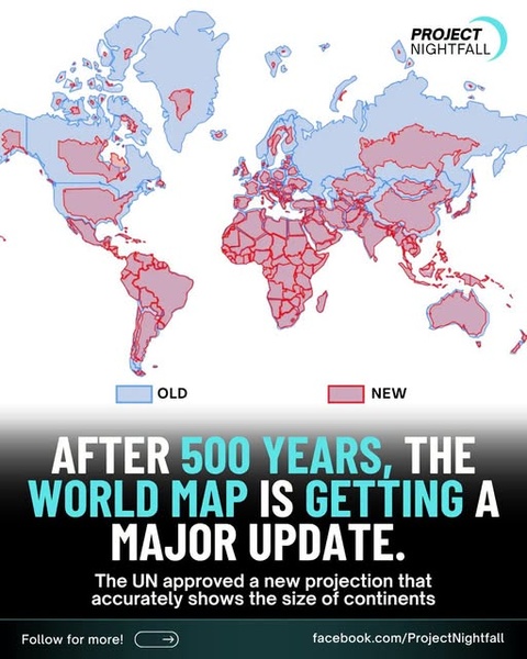 UN Endorses New World Map Designed to Show Continents More Accurately