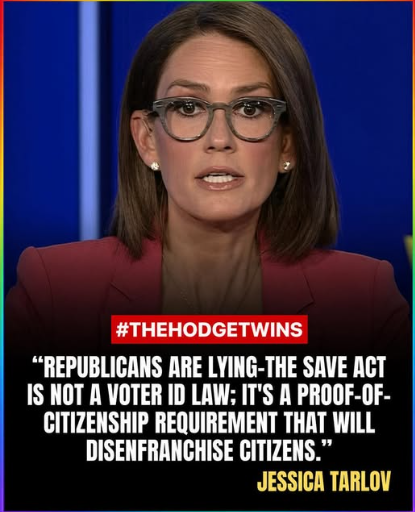 Jessica Tarlov Blasts SAVE Act on 'The Hodgetwins' as Critics Warn of Voter Disenfranchisement