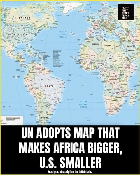 UN Backs a New World Map Showing Africa’s True Size — With the U.S