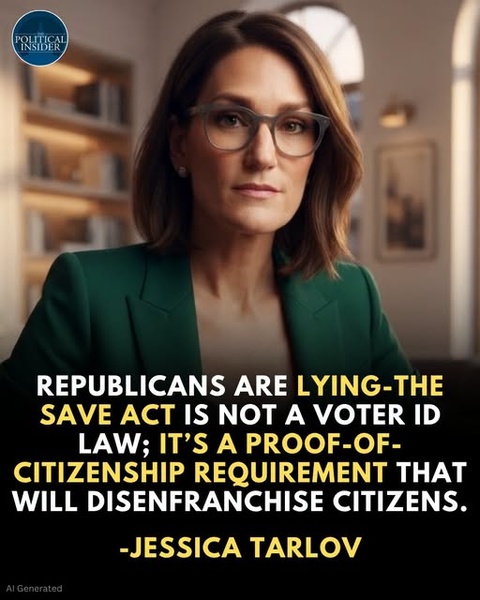 Jessica Tarlov Slams SAVE America Act as Democrats Warn of