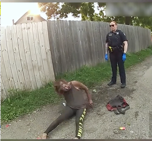 Police discover a young woman eating mud in an alley.