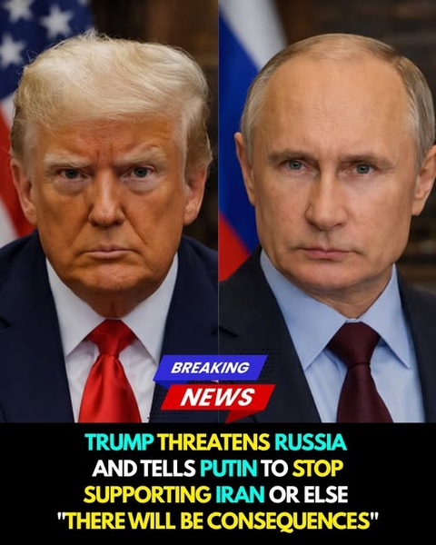 Trump Threatens Russia: Tell Putin to Stop Supporting Iran, or "There Will Be Consequences"