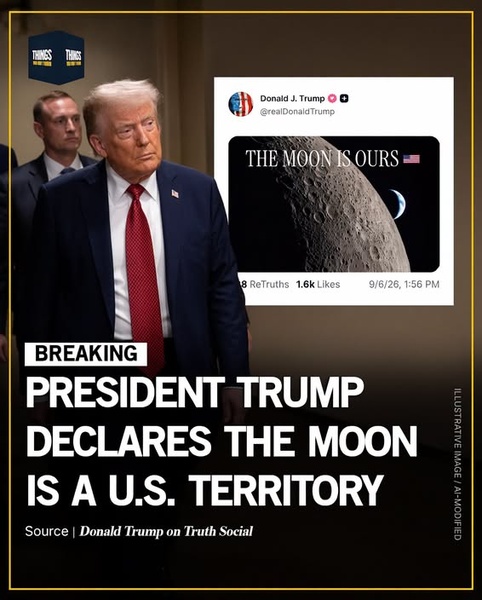 Trump Declares 'The Moon Is Ours' — But International Law Says Otherwise