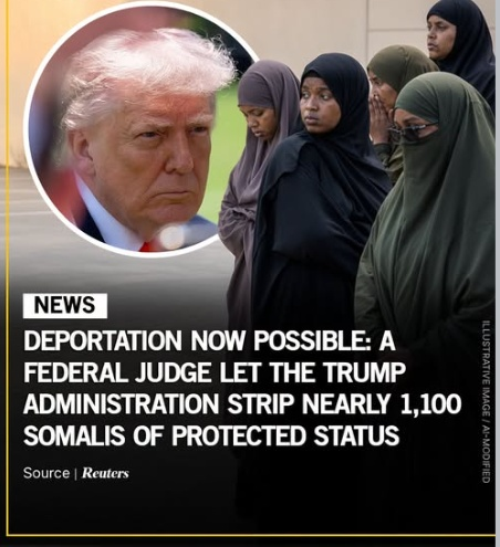 Federal Judge Clears Way for Trump Administration to End Deportation Protections for Nearly 1,100 Somalis