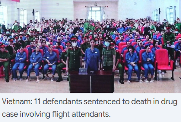 Vietnam Sentences 11 to Death in Massive Drug Trafficking Case Linked to Flight Attendants