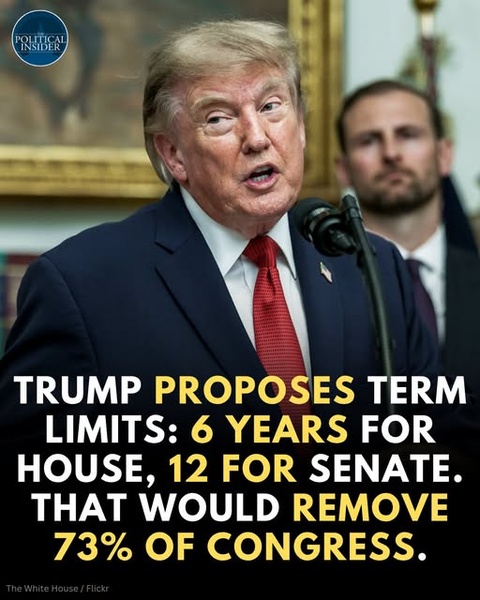 Trump’s Congressional Term-Limit Plan Resurfaces — 6 Years in House, 12 