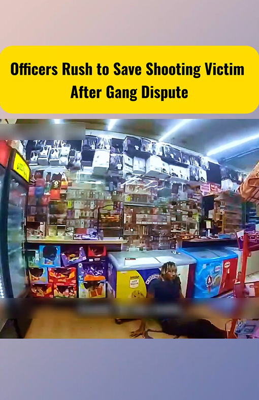 Officers Rush to Save Shooting Victim After Gang Dispute