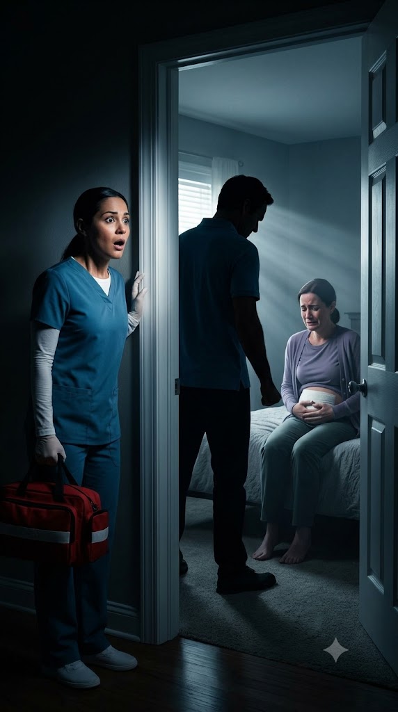 The nurse returned just in time to stop him. Click to watch the terrifying full ending!