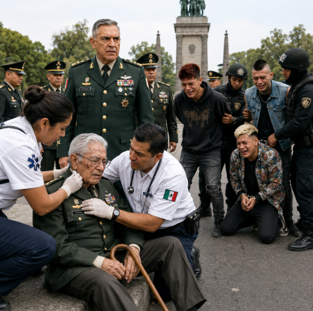 19BZD Três jovens derrubaram um velho veterano… mas não sabiam quem ele realmente era
