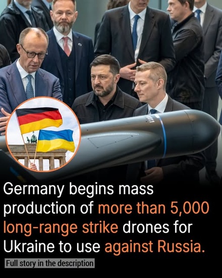 Germany Begins Mass Production of More Than 5,000 Strike Drones for Ukraine