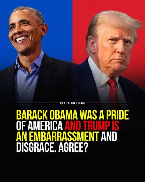 Obama Was America’s Pride. Trump Became Its Disgrace — Do You Agree