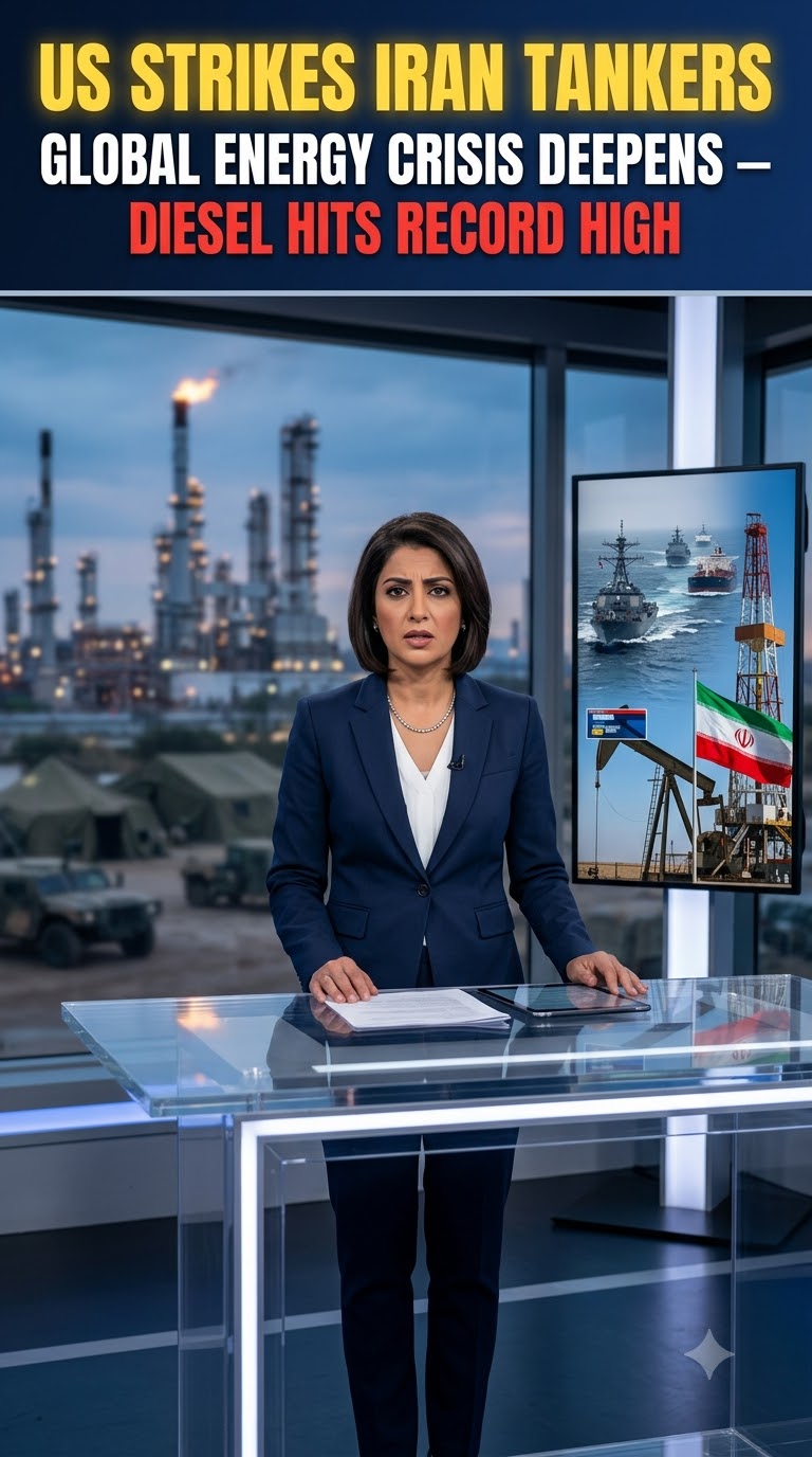 US Strikes Iran Tankers: Global Energy Crisis Deepens — Diesel Hits Record High