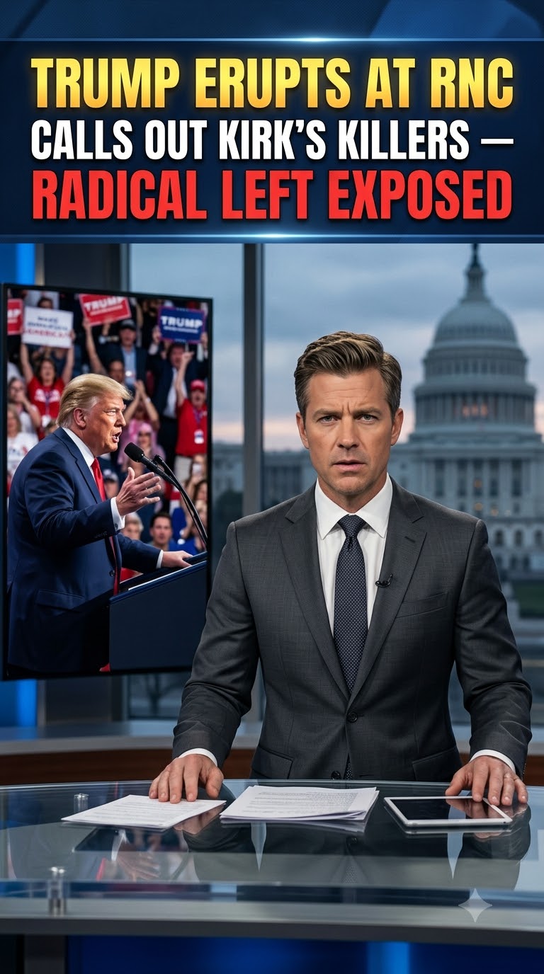 Trump Erupts at RNC: Calls Out Kirk's Killers — 'Radical Left Exposed'