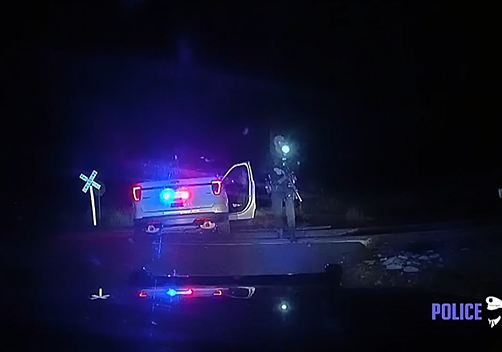 Officer on trial after train slams into cruiser