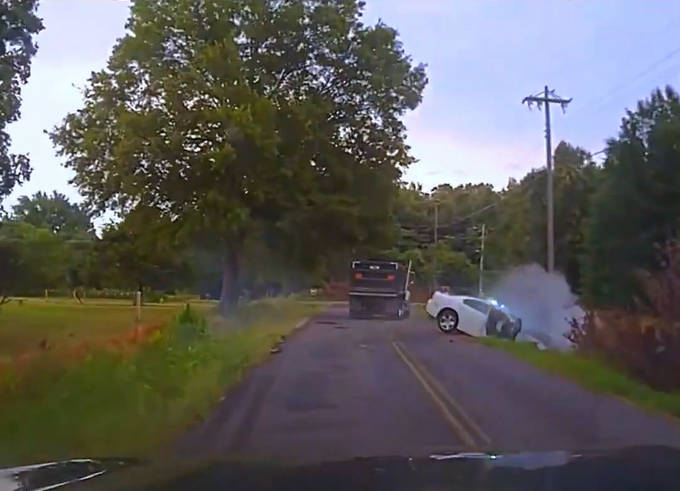 Bodycam Captures Crazy Stolen Truck Chase Ending in Gunfire