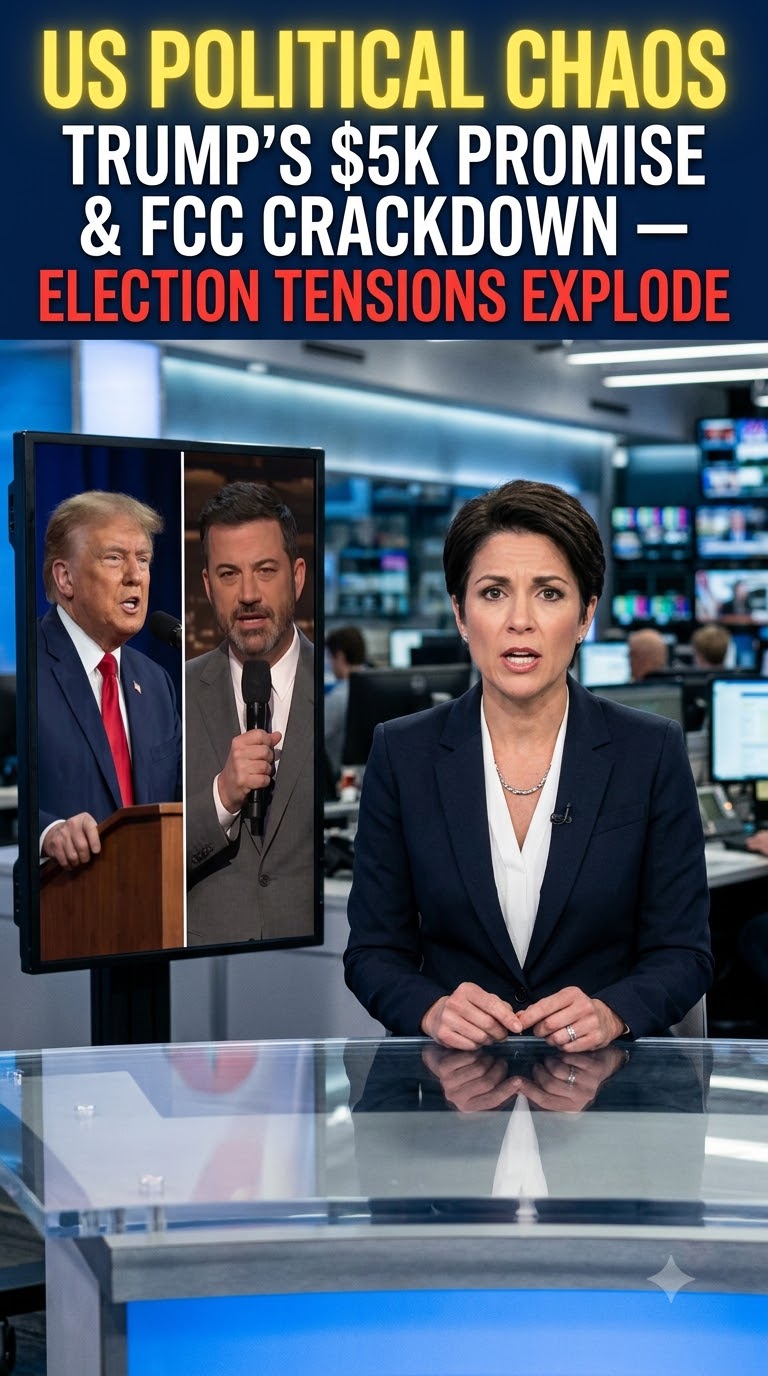 America's New Political Firestorm: Trump's $5,000 Promise, the FCC Fight and the Conspiracy Storm Online