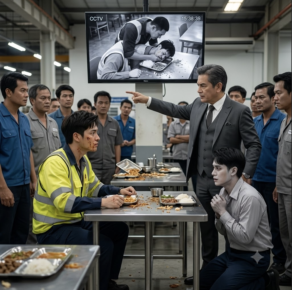 32LTLพวกเขากระแทกหน้าคนงานใหม่ลงถาดข้าว… ก่อนจะรู้ว่าพ่อของเขาคือใคร!