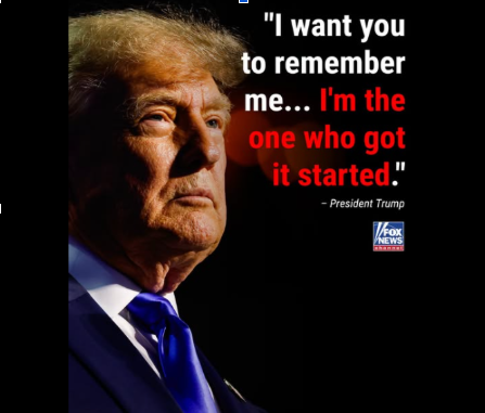 Trump’s Defiant Message Sparks Controversy: ‘I’m the One Who Got It Started’