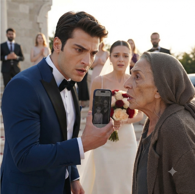 38tutt Gelin Fotoğrafa Baktı ve Buketini Düşürdü… Çünkü Çocuk Damada Fazlasıyla Benziyordu 