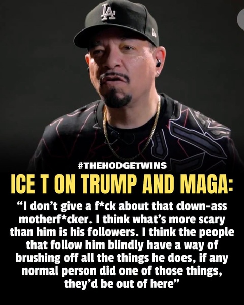 Ice-T Torches Trump and MAGA: 'What's More Scary Is His Followers'